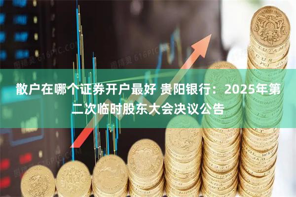 散户在哪个证券开户最好 贵阳银行：2025年第二次临时股东大会决议公告