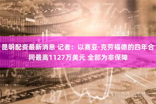 昆明配资最新消息 记者：以赛亚·克劳福德的四年合同最高1127万美元 全部为非保障